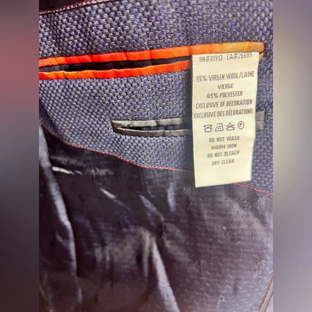 Robert Graham Blue Sport Coat Classic Elegance- Jestset, Size:54T, Jacket‎ only
